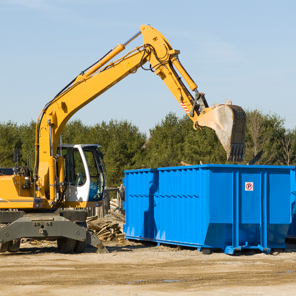 are there any restrictions on where a residential dumpster can be placed in Escudilla Bonita